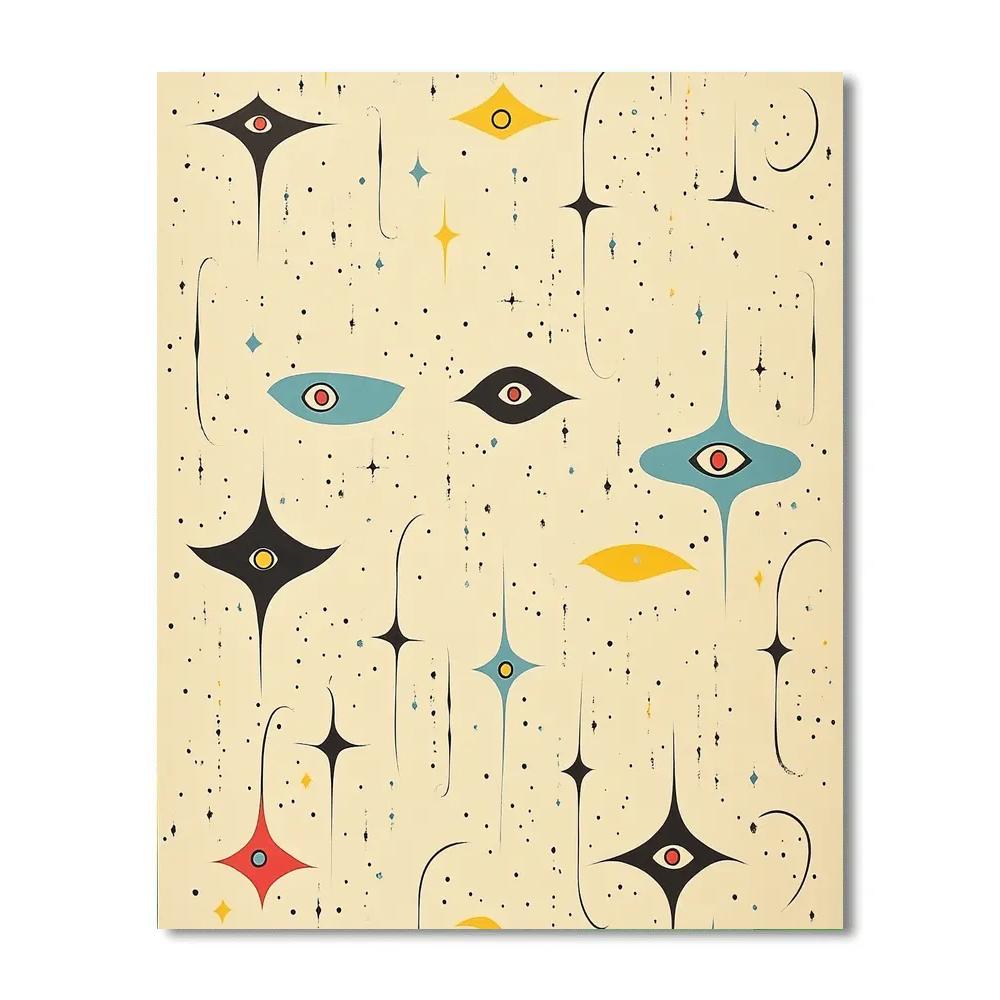 Joan Miró Inspired Dream Particle Suite Paint by numbers kits