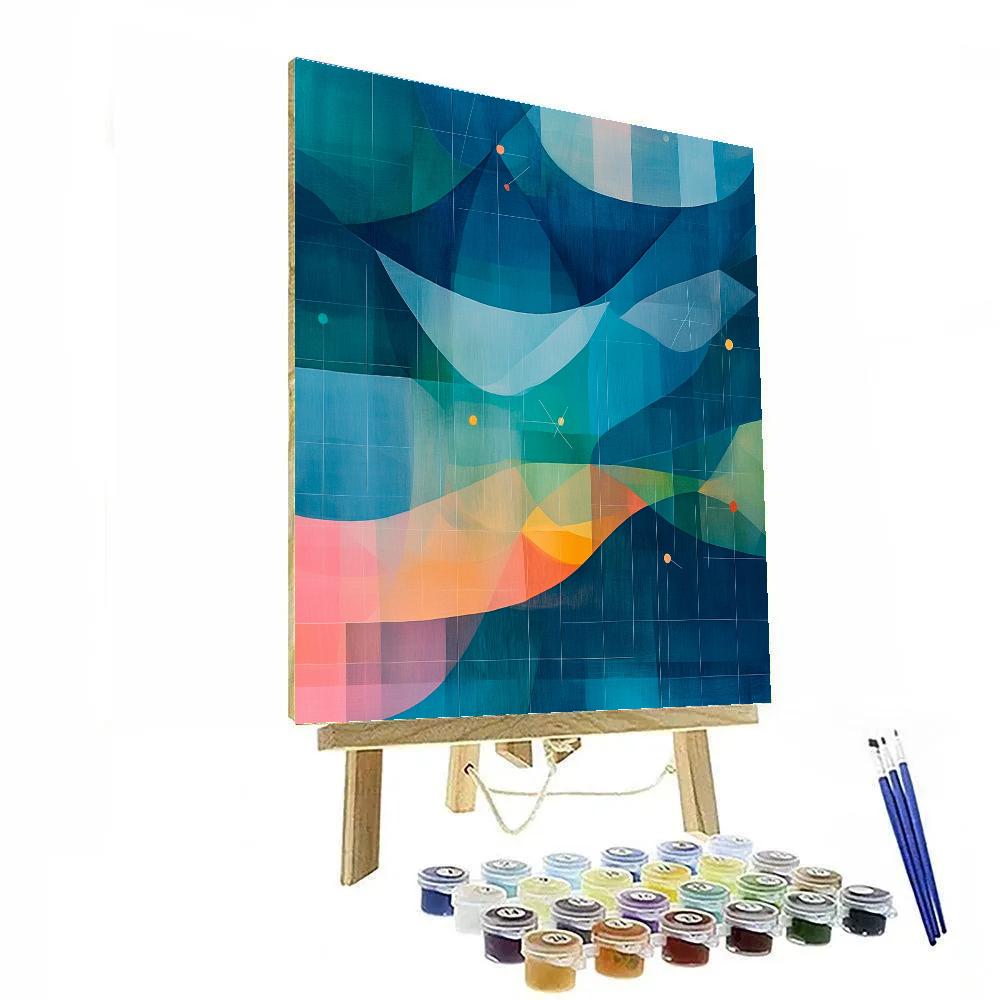 Paul Klee Inspired Chromatic Cartography DIY paint by numbers