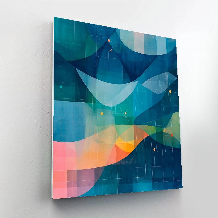 Paul Klee Inspired Chromatic Cartography DIY paint by numbers