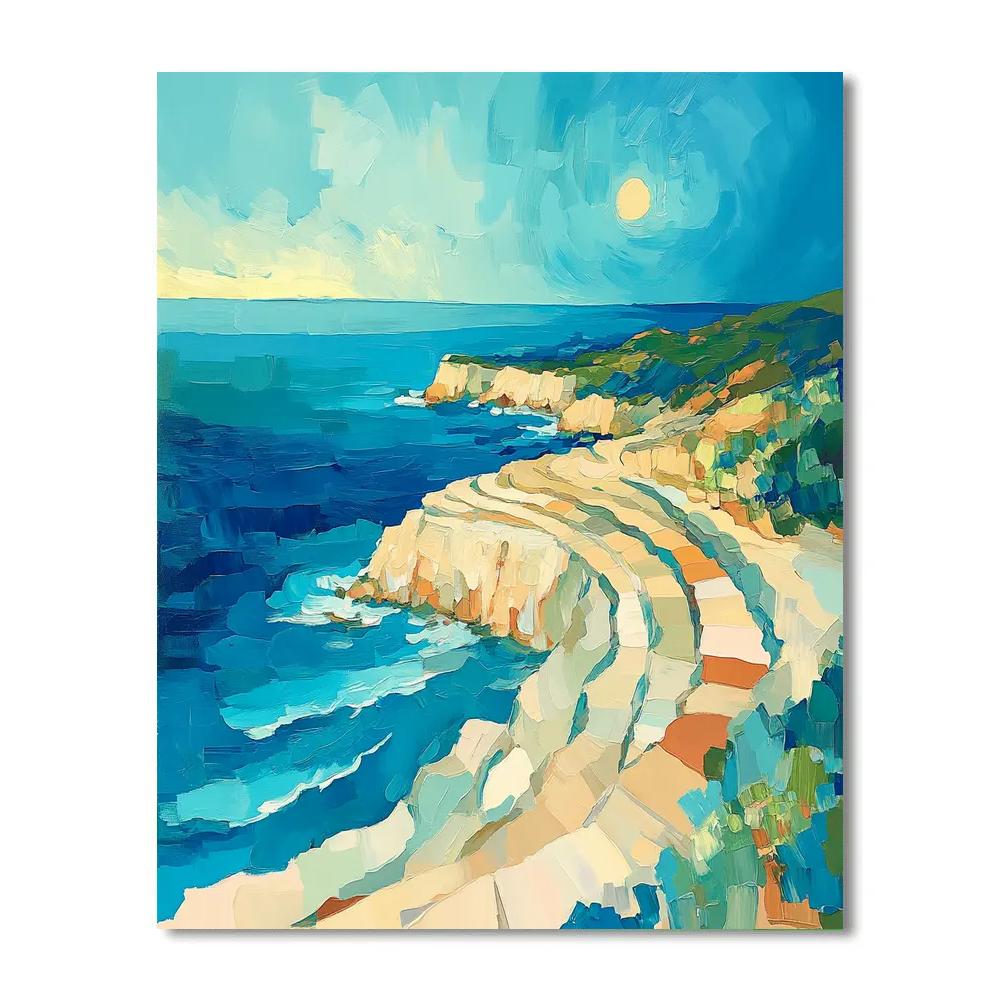Paul Cézanne Inspired Coastal Breeze Study paint by number