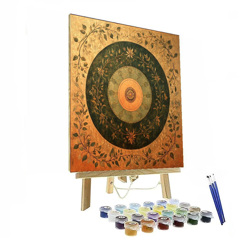 Gustav Klimt Inspired Time Garden DIY paint by numbers