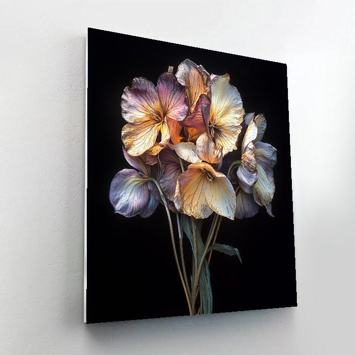 Caravaggio Inspired Memento Flora Number painting