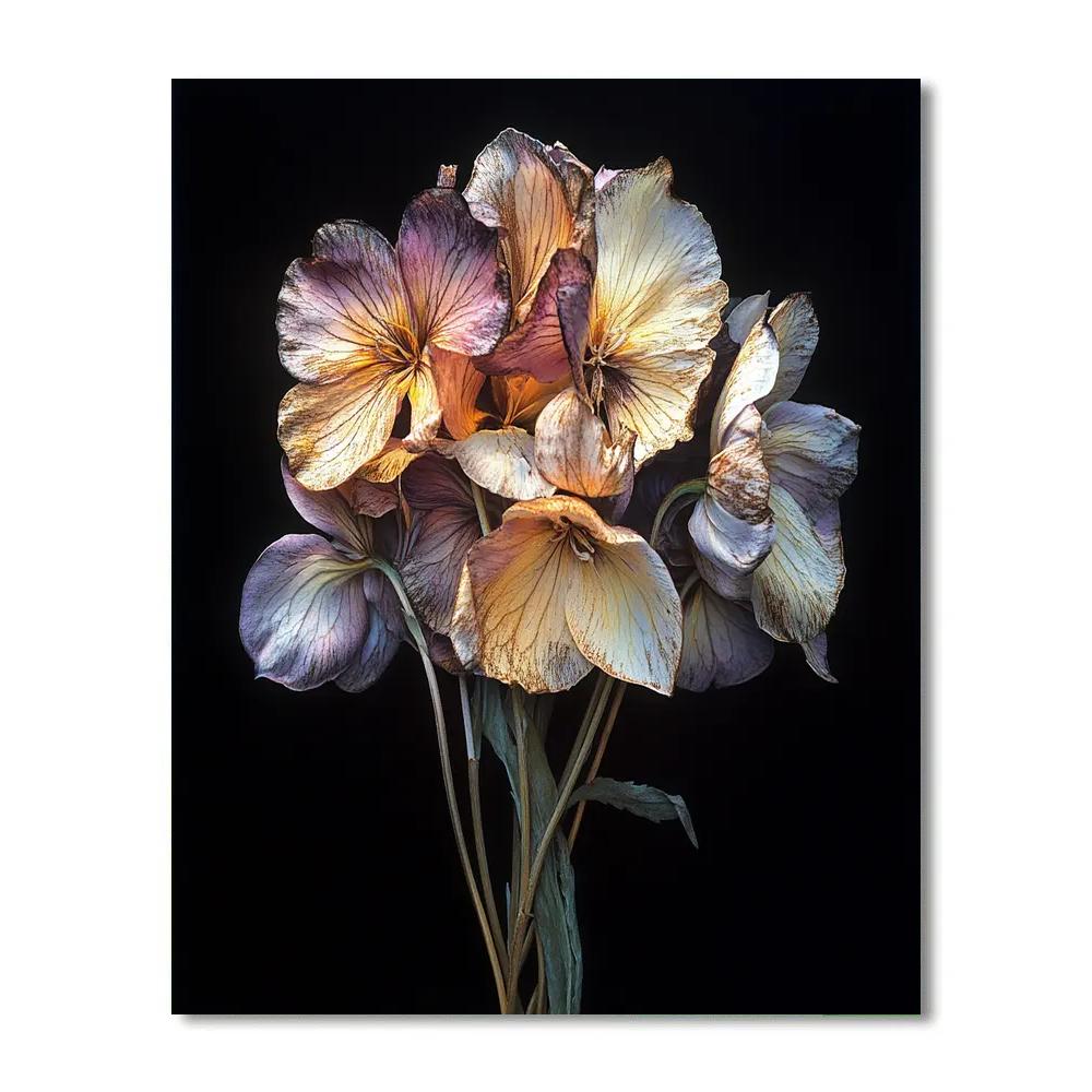 Caravaggio Inspired Memento Flora Number painting