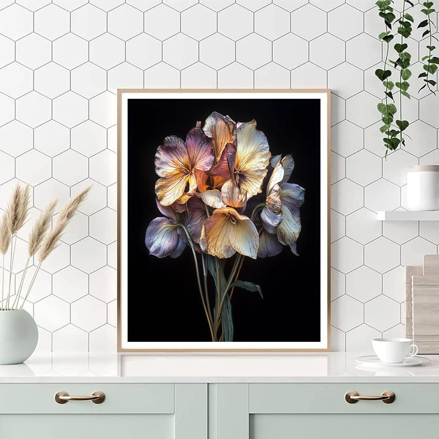 Caravaggio Inspired Memento Flora Number painting