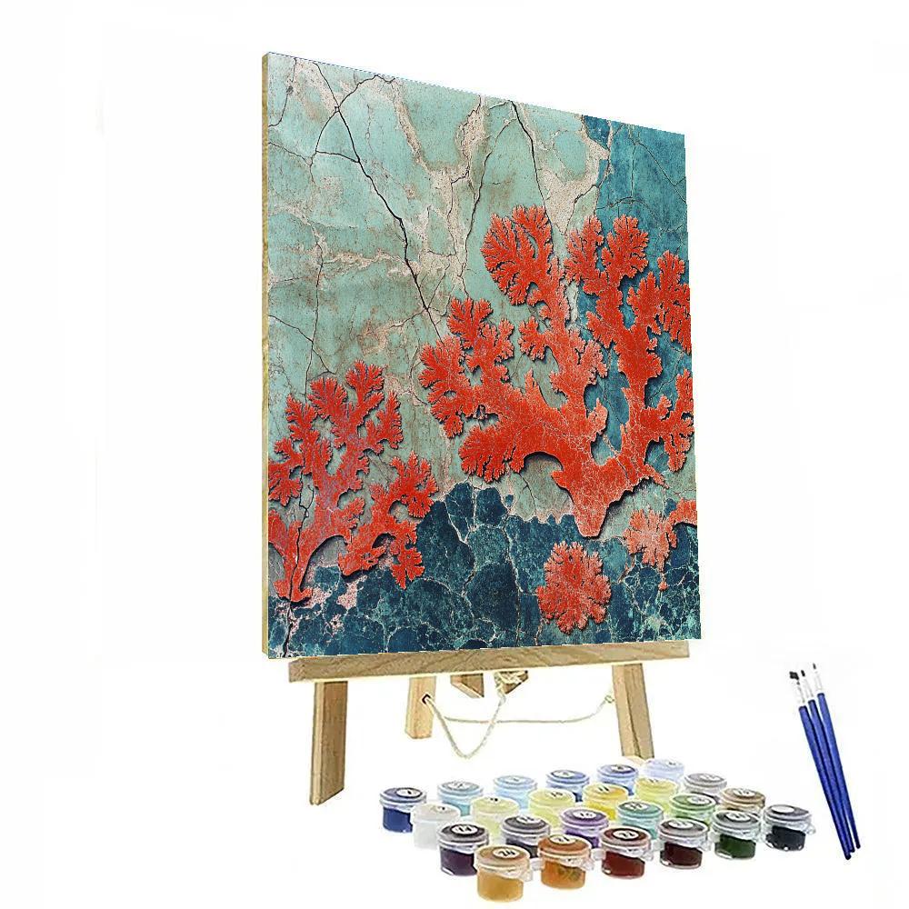Michelangelo Inspired Celestial Reef Painting by numbers kit