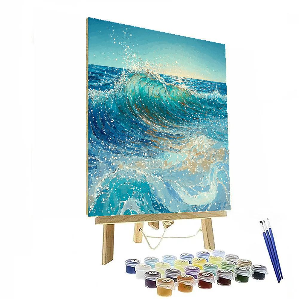 Georges Seurat Inspired Tidal Symphony paint by numbers