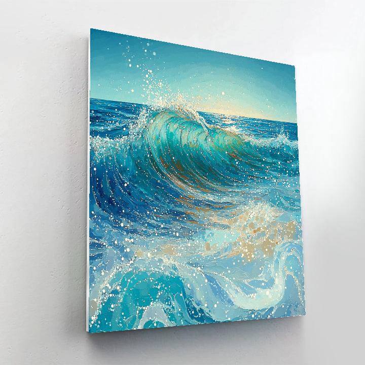 Georges Seurat Inspired Tidal Symphony paint by numbers