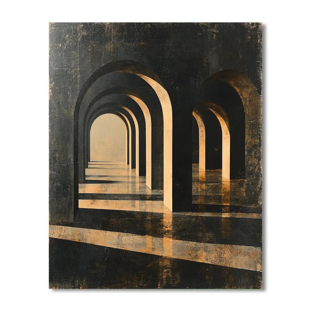Michelangelo Inspired Meteor Archways Number painting