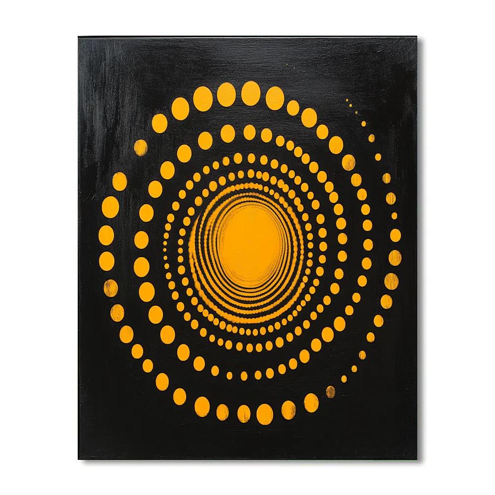 Yayoi Kusama Inspired Cosmic Clockwork Painting by numbers kit