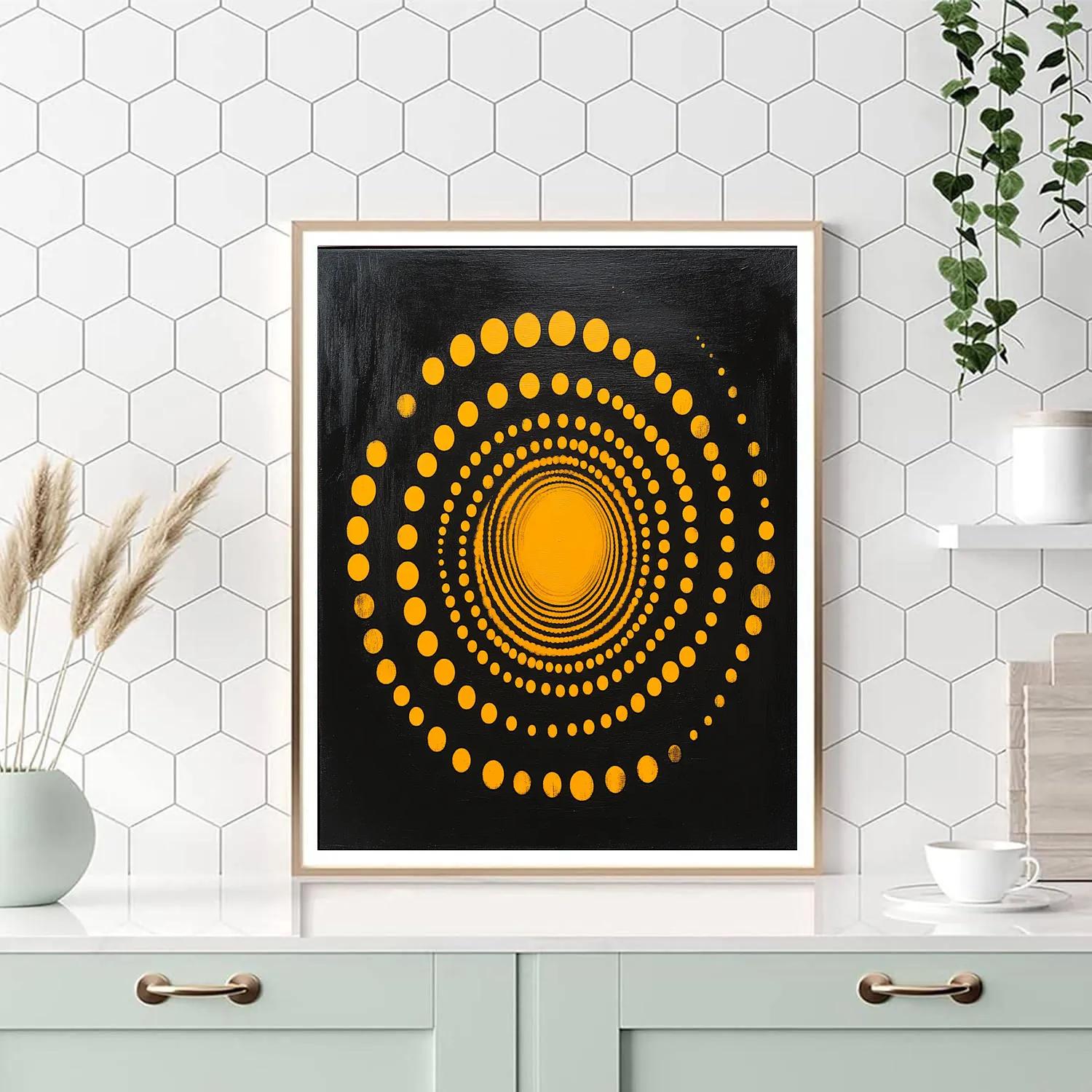 Yayoi Kusama Inspired Cosmic Clockwork Painting by numbers kit