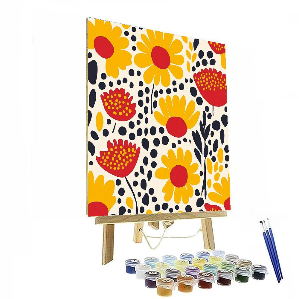 Yayoi Kusama Inspired Garden Of Echoes Number painting