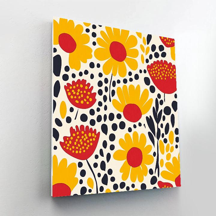 Yayoi Kusama Inspired Garden Of Echoes Number painting