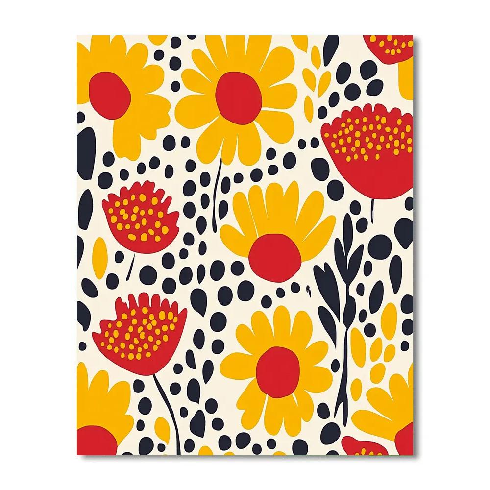 Yayoi Kusama Inspired Garden Of Echoes Number painting