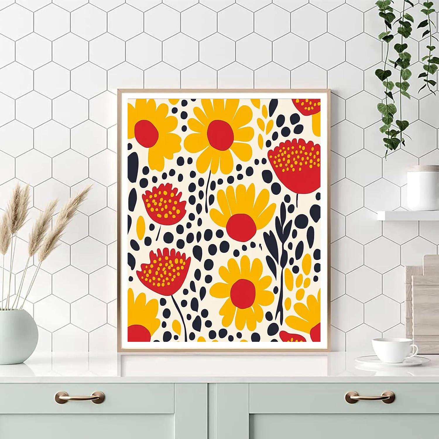 Yayoi Kusama Inspired Garden Of Echoes Number painting