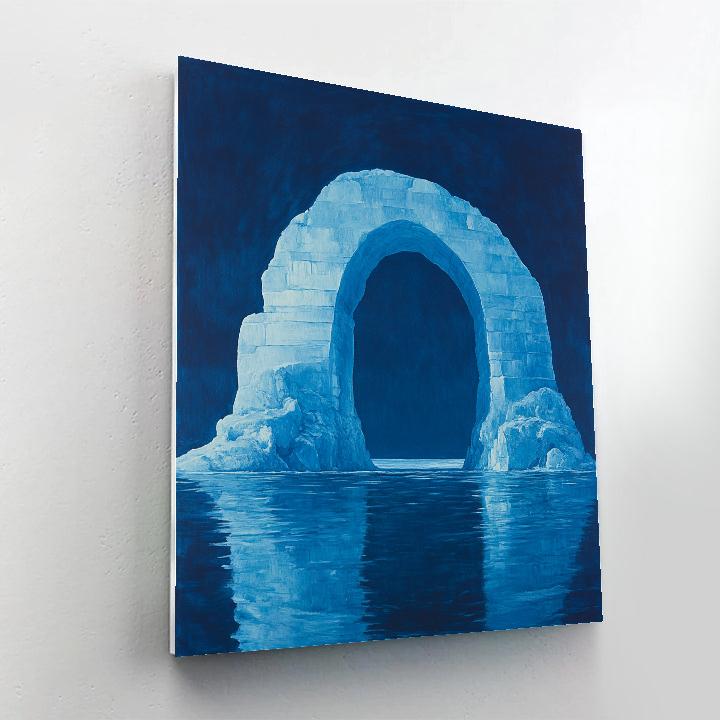 Michelangelo Inspired Glacier Portal Number painting