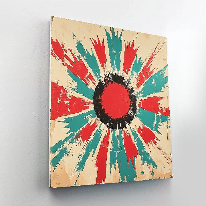 Jean-Michel Basquiat Inspired Resistance Kaleidoscope painting number kit