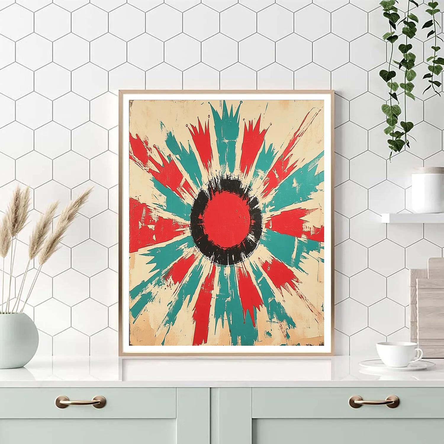 Jean-Michel Basquiat Inspired Resistance Kaleidoscope painting number kit