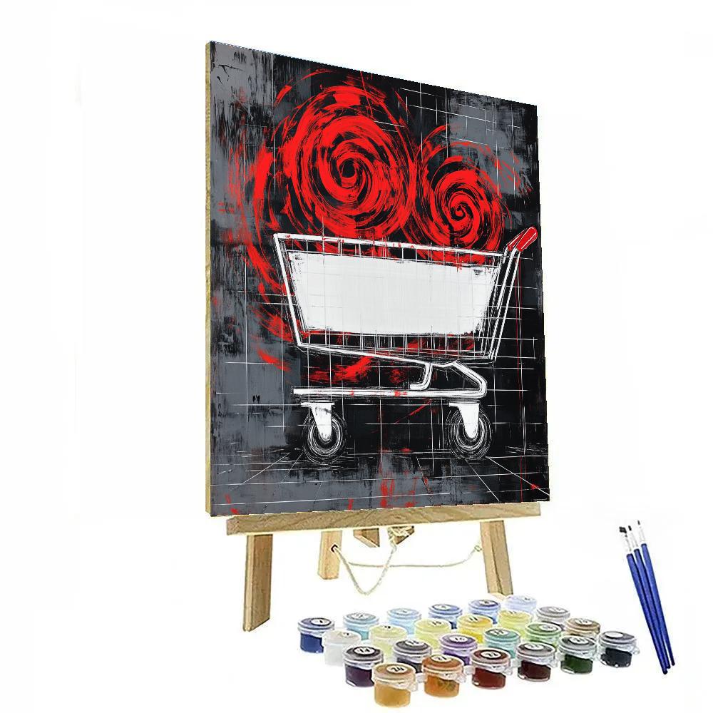 Banksy Inspired Consumer Void Paint by numbers art