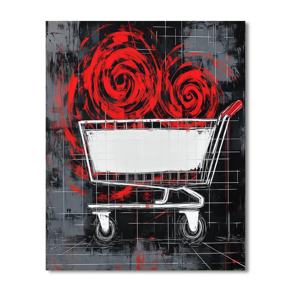 Banksy Inspired Consumer Void Paint by numbers art