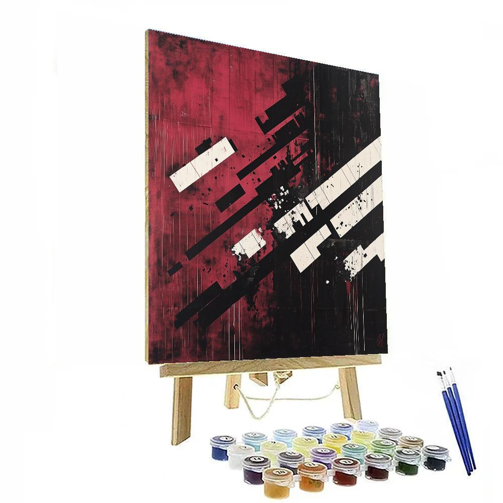 Banksy Inspired Digital Divide painting number kit
