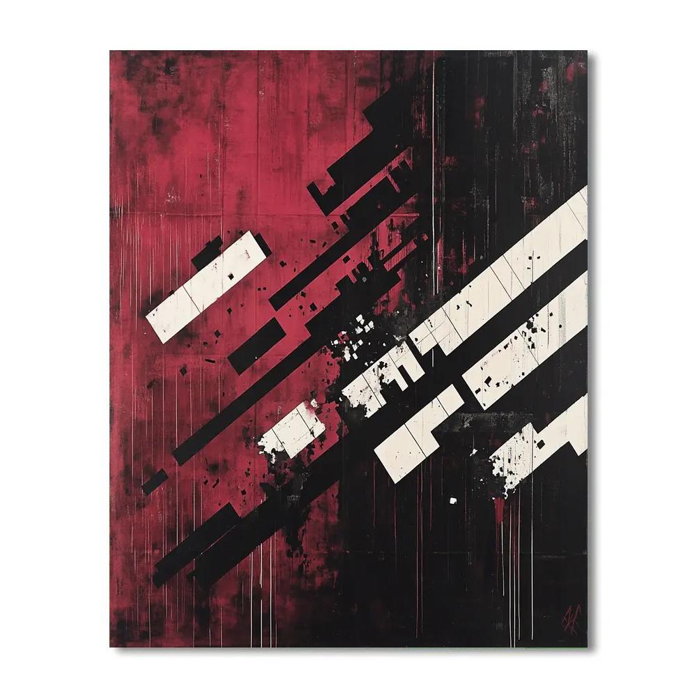 Banksy Inspired Digital Divide painting number kit