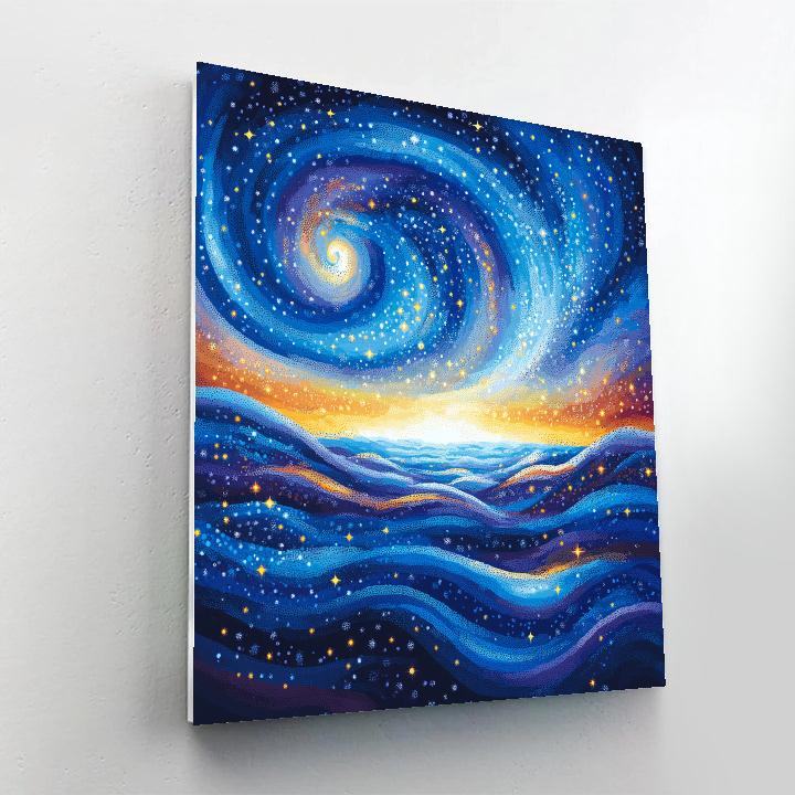 Georges Seurat Inspired Cosmic Harmony DIY paint by numbers