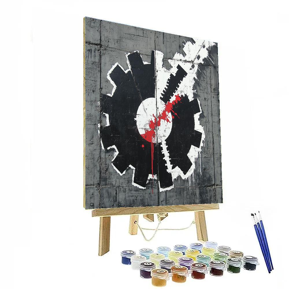 Banksy Inspired War Machine painting number kit