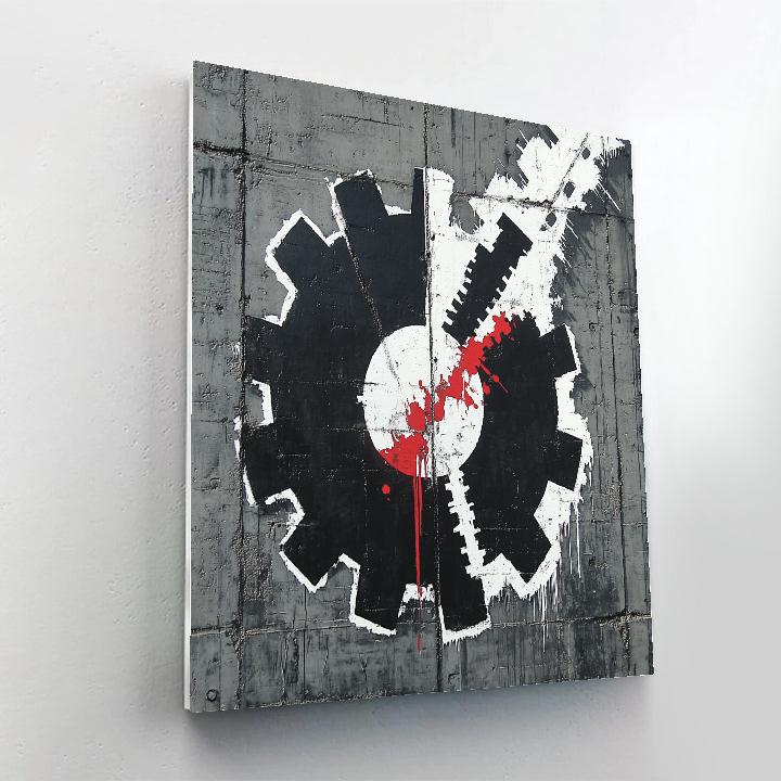 Banksy Inspired War Machine painting number kit
