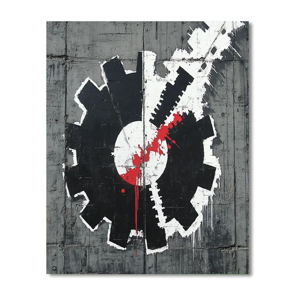 Banksy Inspired War Machine painting number kit