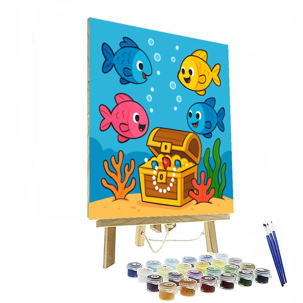 Underwater Treasure Hunt DIY paint by numbers