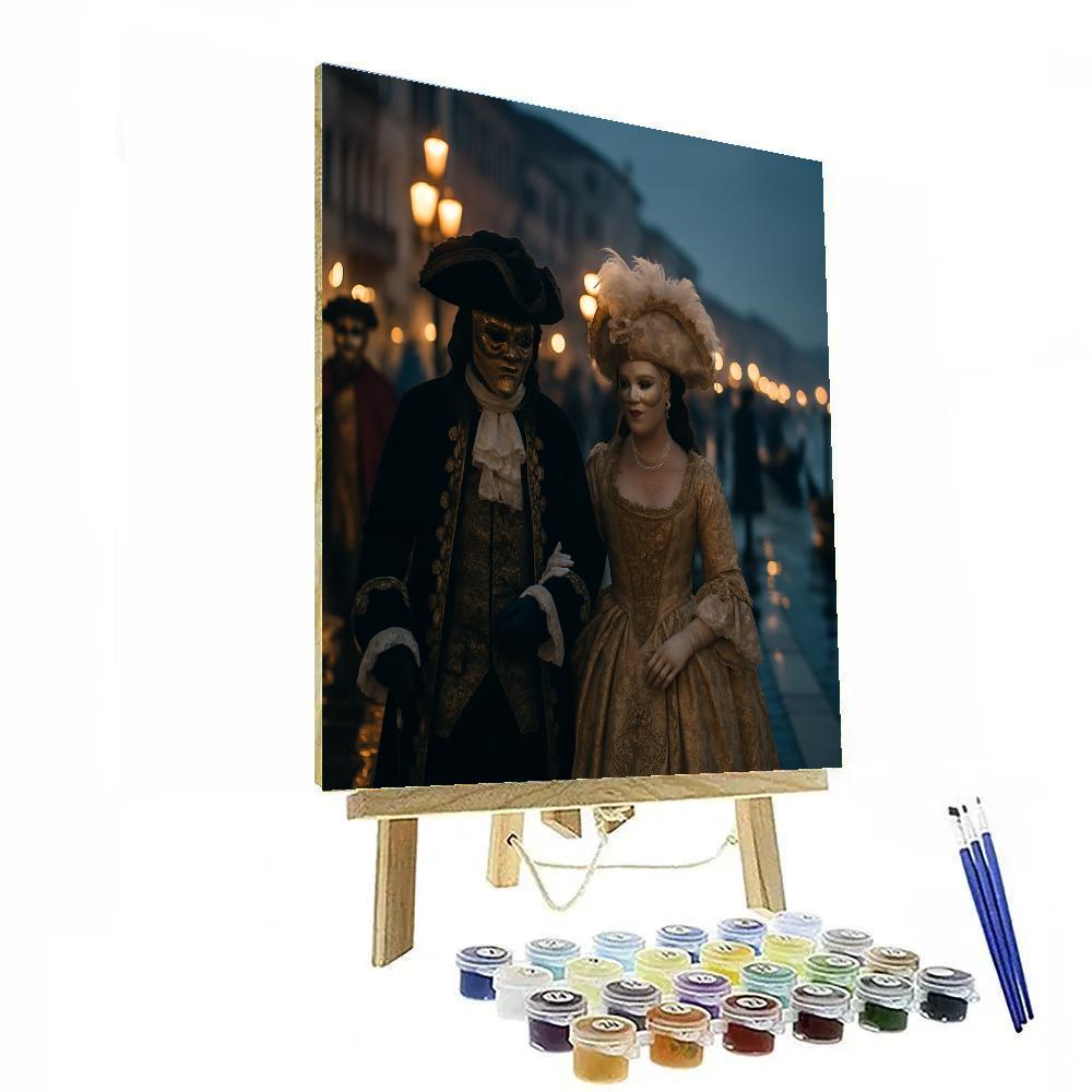Venice Carnevale Masked Stroll Paint by numbers kits
