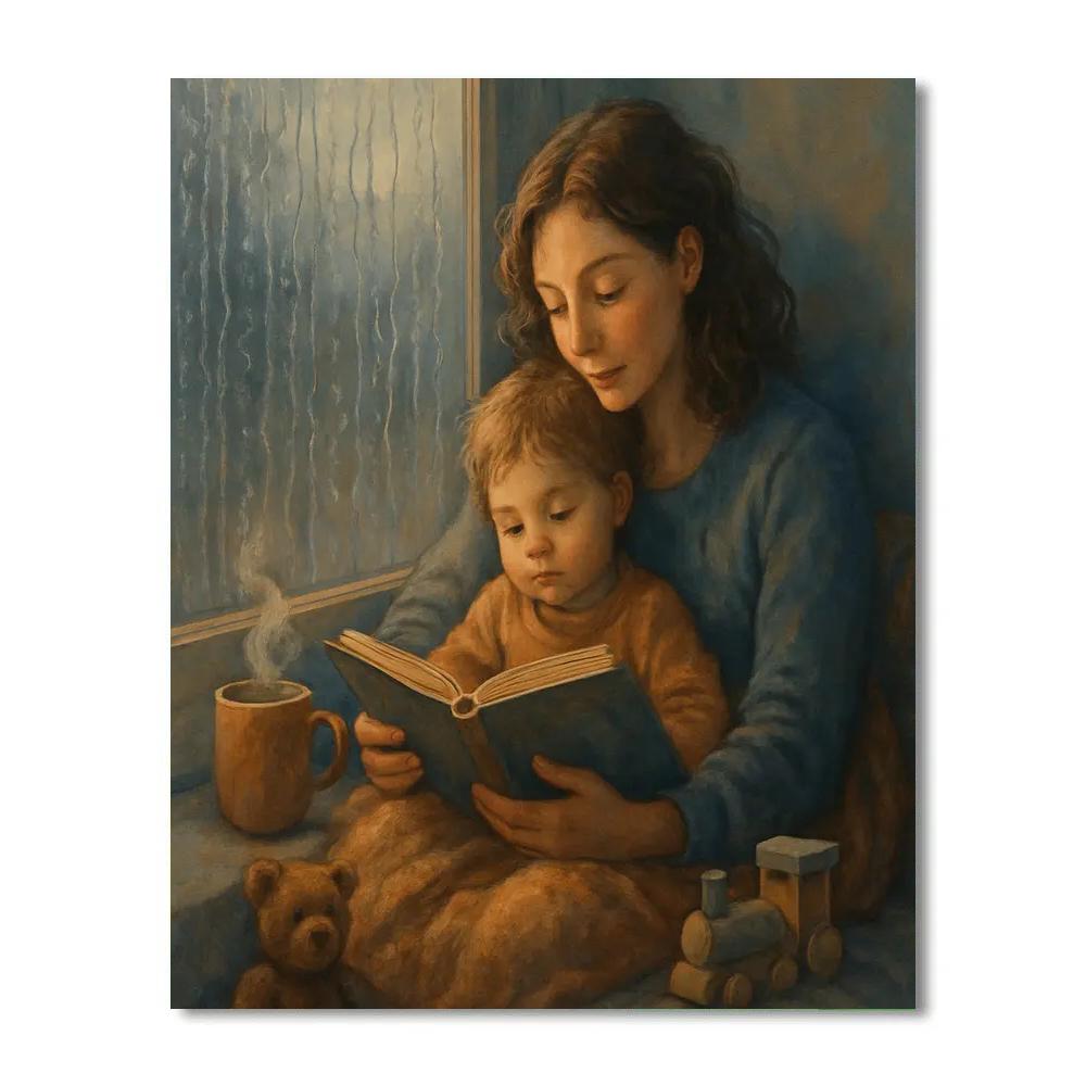 Rainy Window Storytime Numbered painting kits