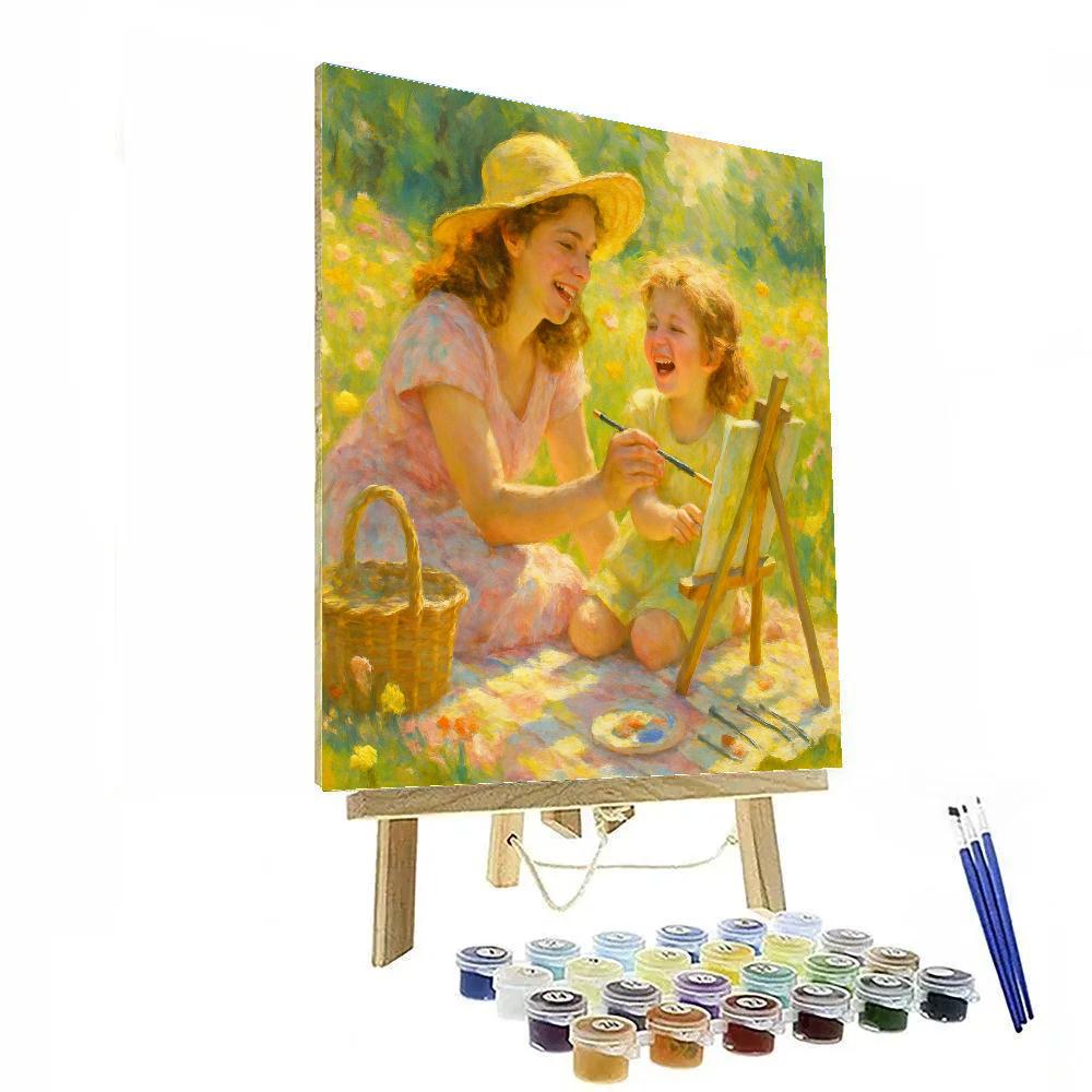 Picnic Meadow Painting painting number kit