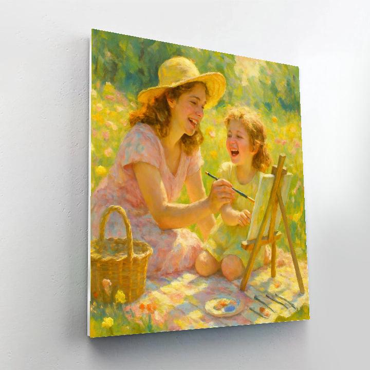 Picnic Meadow Painting painting number kit