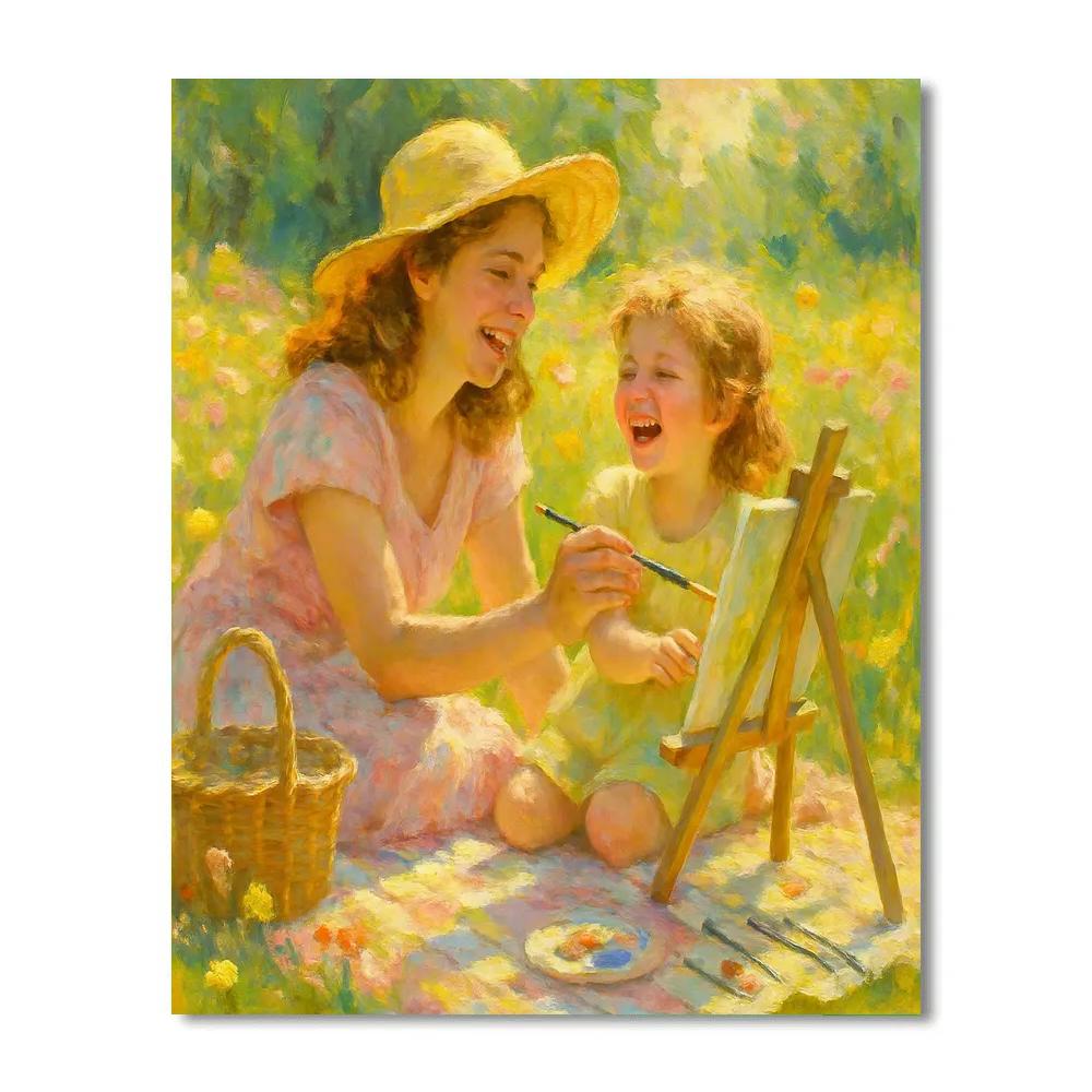 Picnic Meadow Painting painting number kit