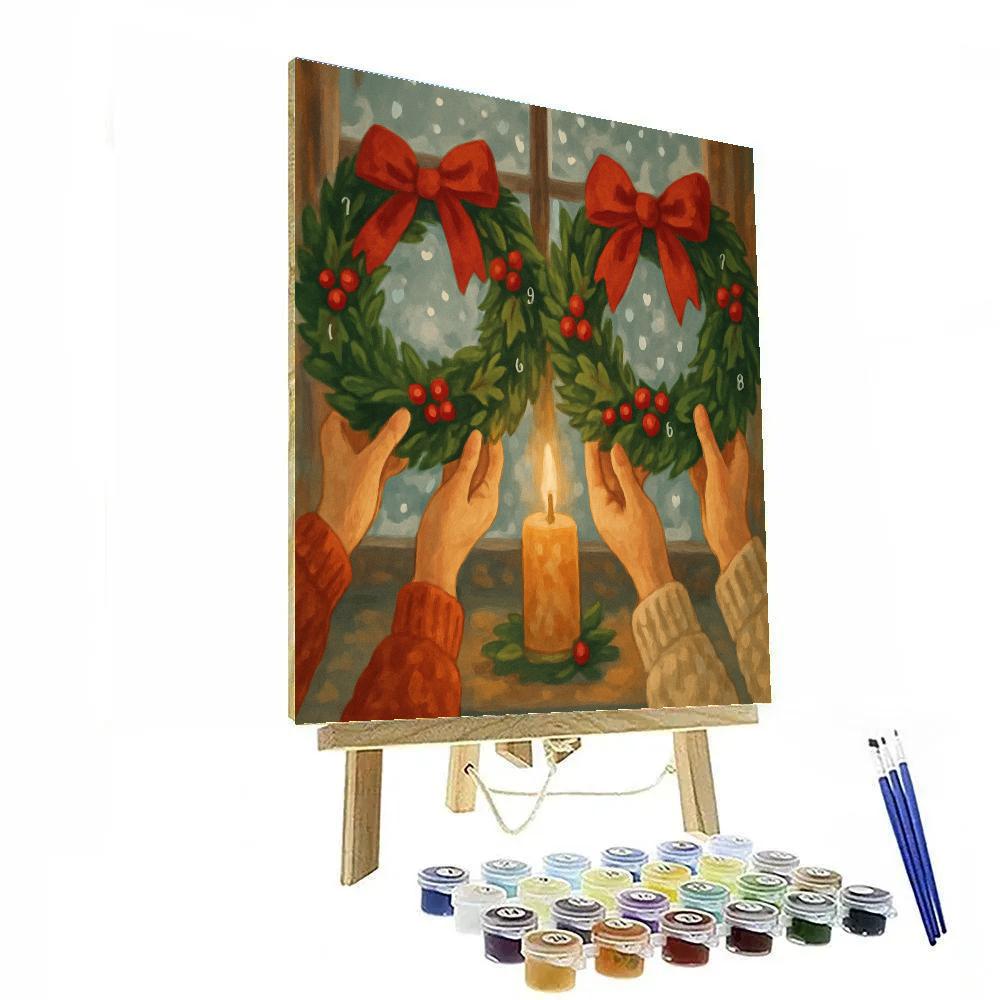 Wreath-Making Circle paint by color