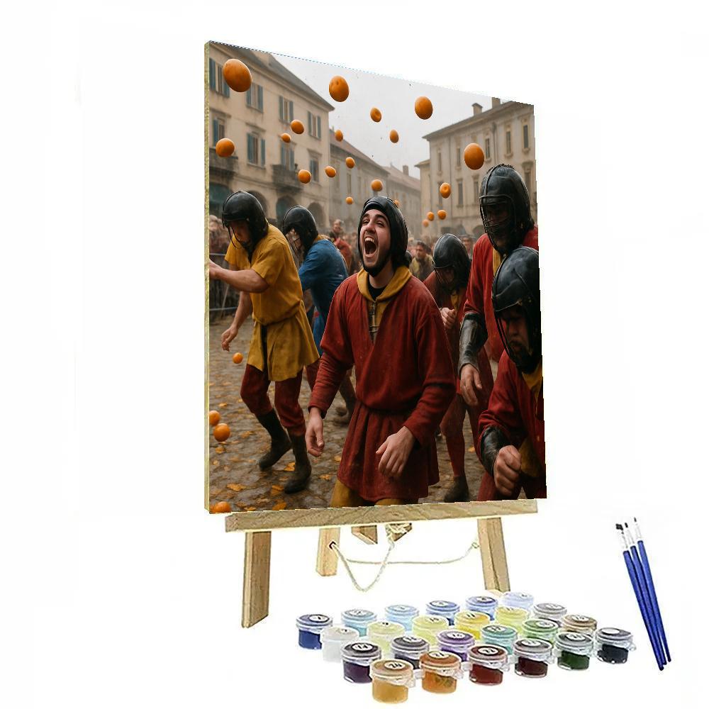 Ivrea Battle Of The Oranges Paint by numbers kits