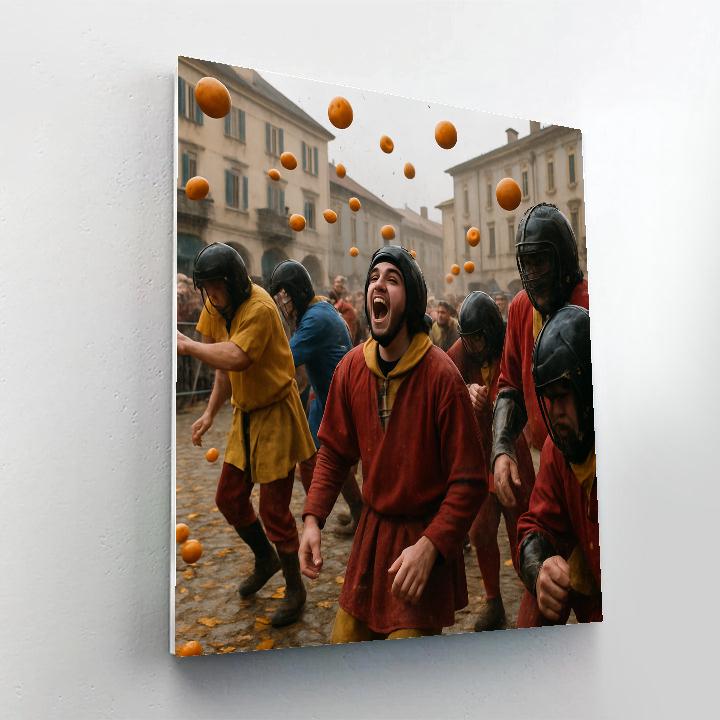 Ivrea Battle Of The Oranges Paint by numbers kits