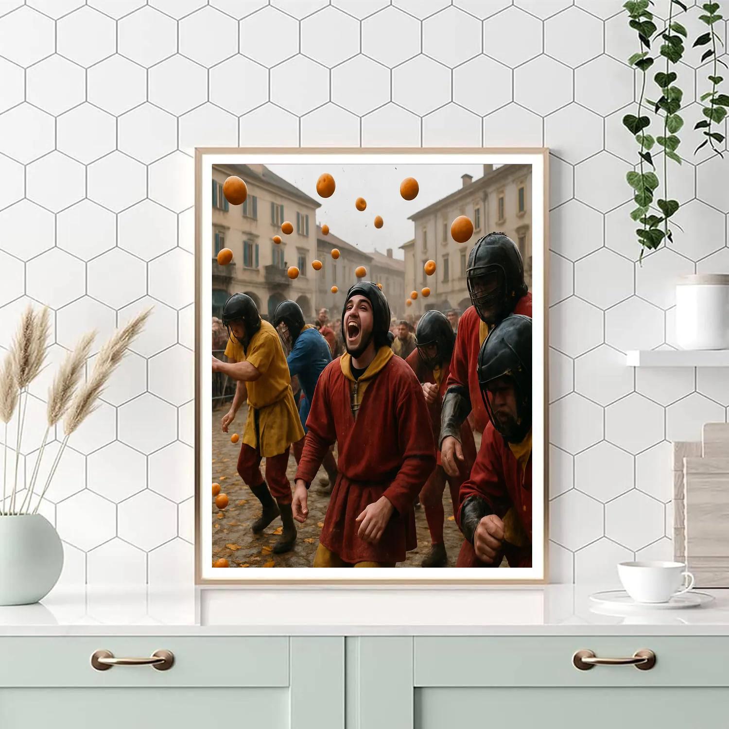 Ivrea Battle Of The Oranges Paint by numbers kits