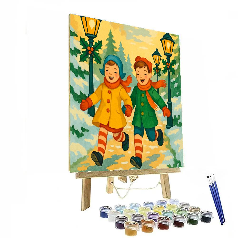 Stocking Stroll paint by numbers