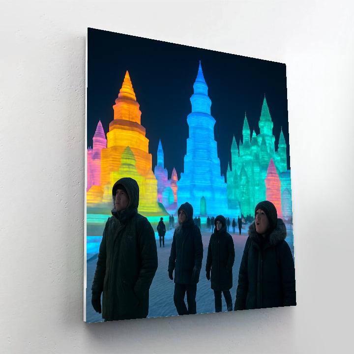 Harbin Ice And Snow Sculptures Numbered painting kits