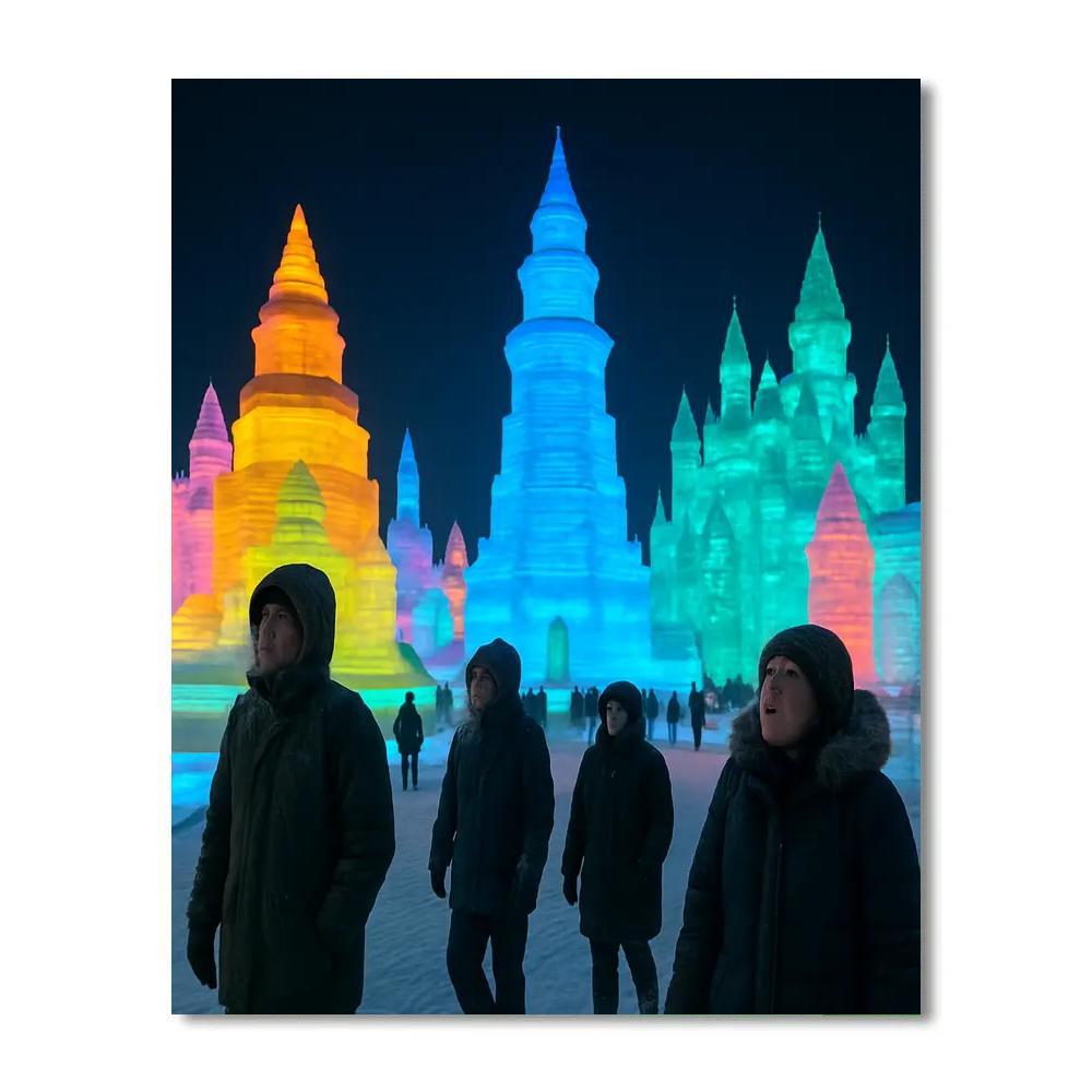 Harbin Ice And Snow Sculptures Numbered painting kits
