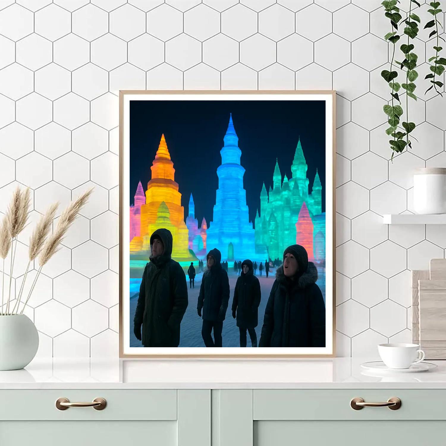 Harbin Ice And Snow Sculptures Numbered painting kits