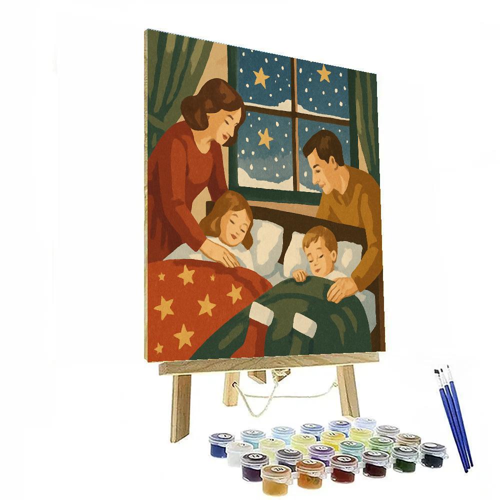 Snowflake Lullaby Paint by numbers art
