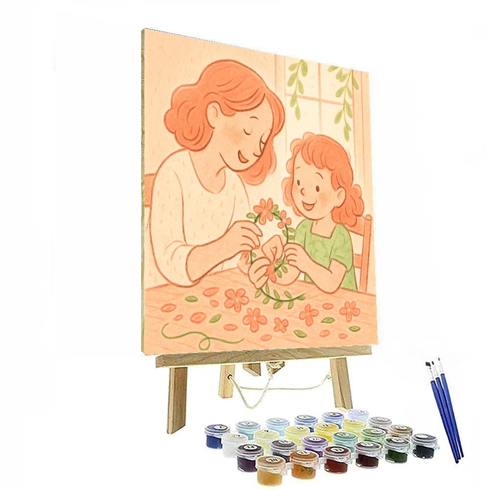 Flower Crown Crafting Numbered painting kits