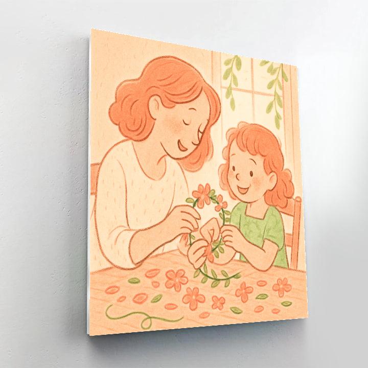 Flower Crown Crafting Numbered painting kits