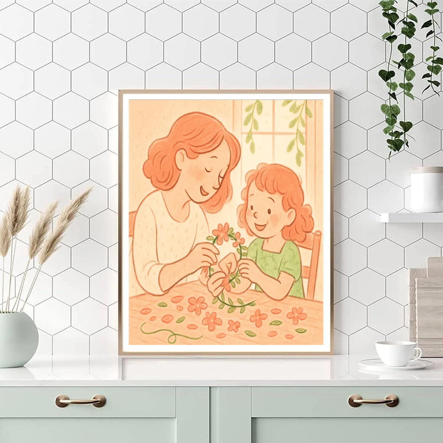 Flower Crown Crafting Numbered painting kits