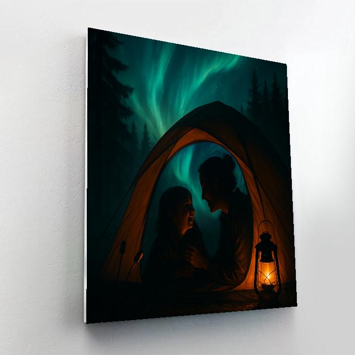 Camping Under Painted Sky paint by color