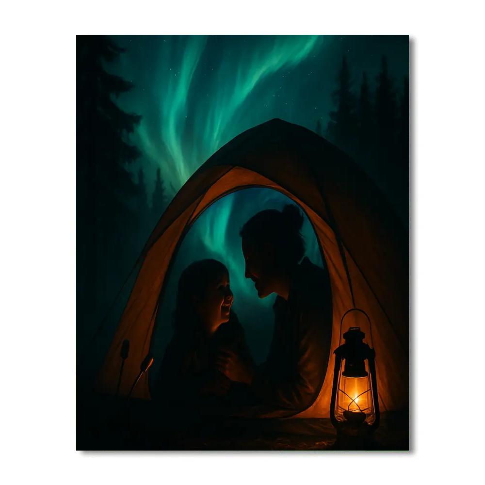 Camping Under Painted Sky paint by color