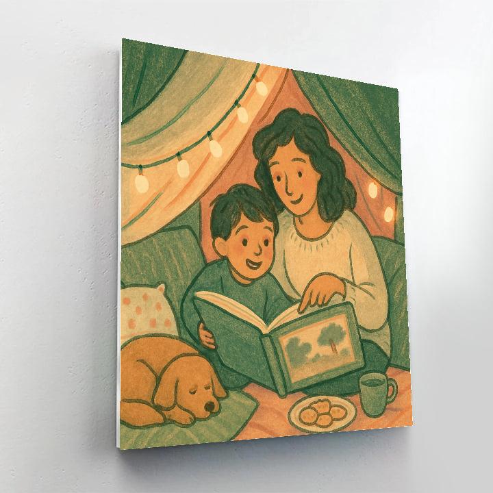 Backyard Camping Story Tent Paint by numbers kits